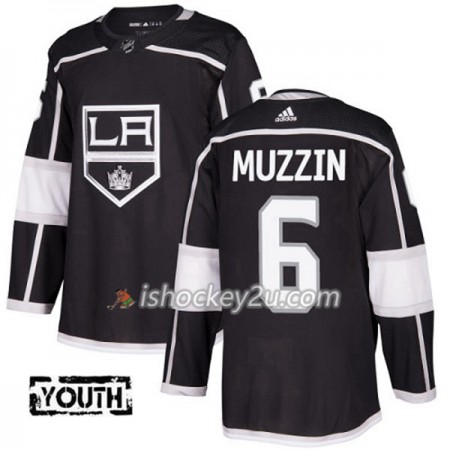Mænd NHL Los Angeles Kings Trøje Jake Muzzin 6 Adidas 2017-2018 Sort Authentic